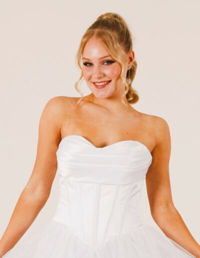 Satin and tulle dress