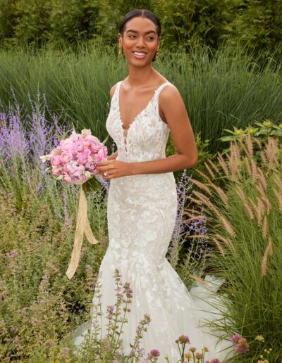 Morille style Sydney, fitted mermaid wedding dress, lace